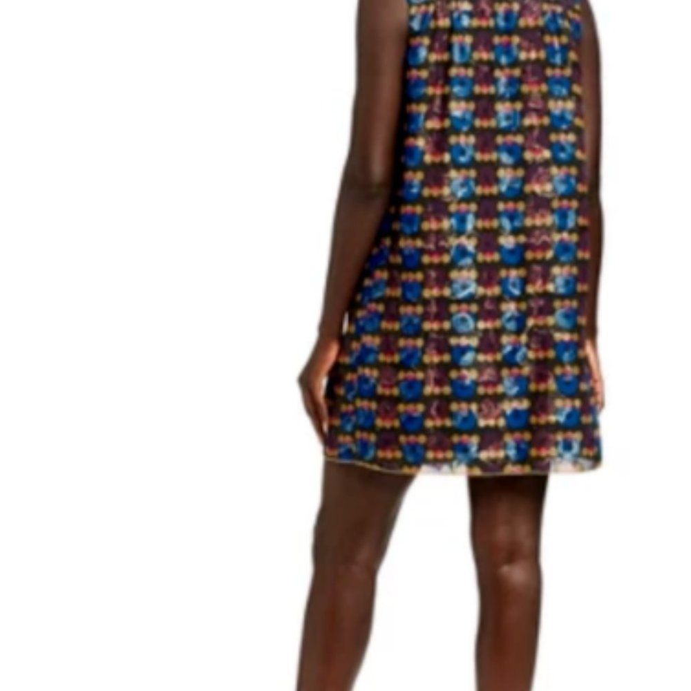 Anna Sui for Target Women’s Metallic Circle Sleeveless Shift Dress Sz 1X NWT ! - Picture 2 of 5
